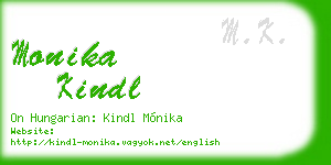 monika kindl business card